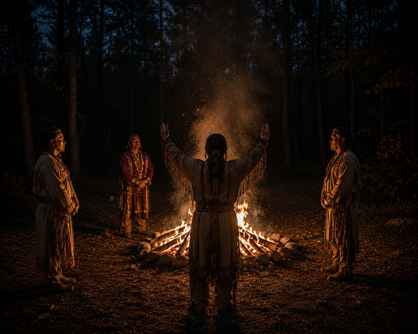 Sacred fire — the eternal flame of the Chickamauga Cherokee