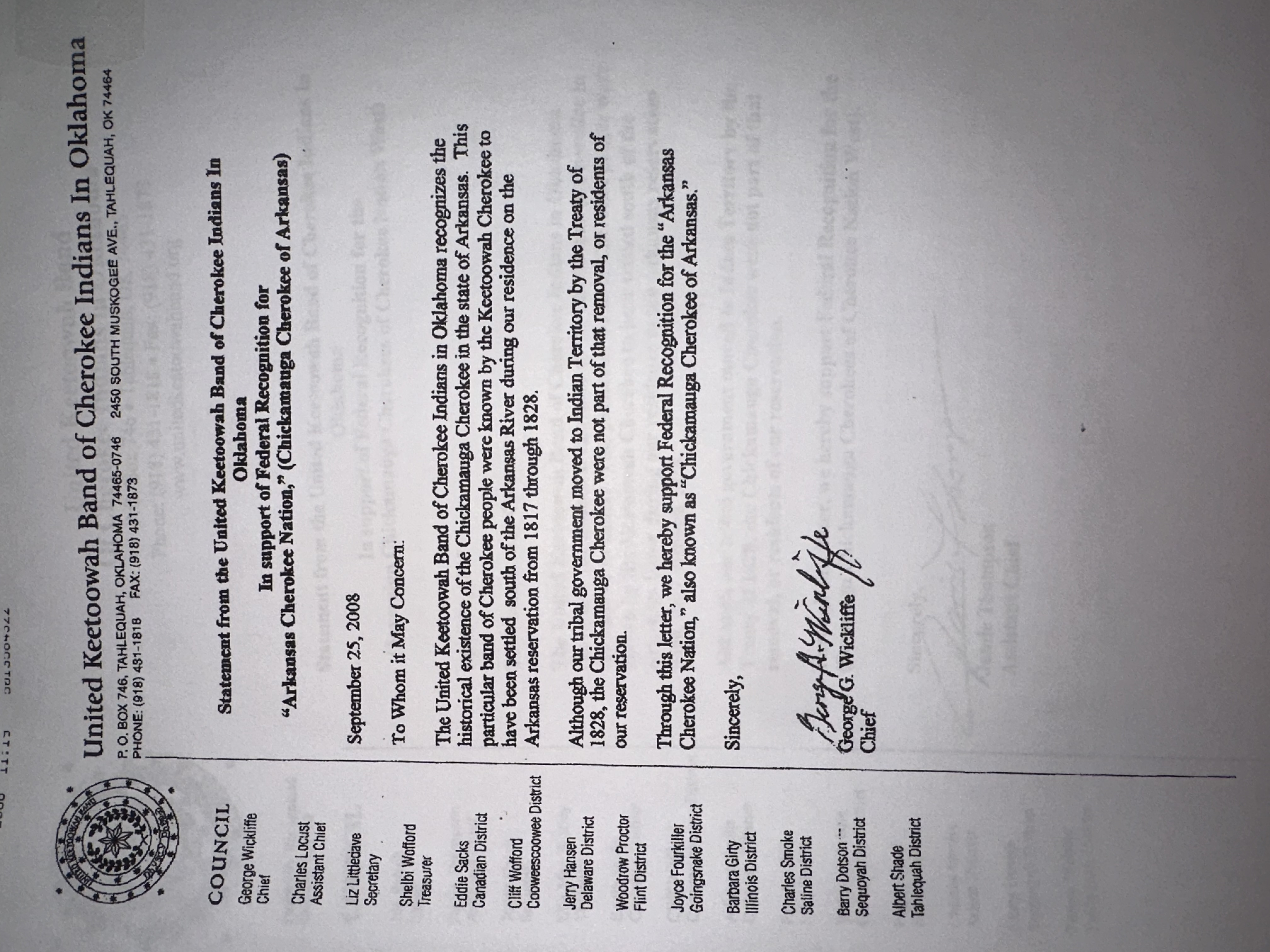 Resolution — Apache Tribe of Oklahoma (Page 2)