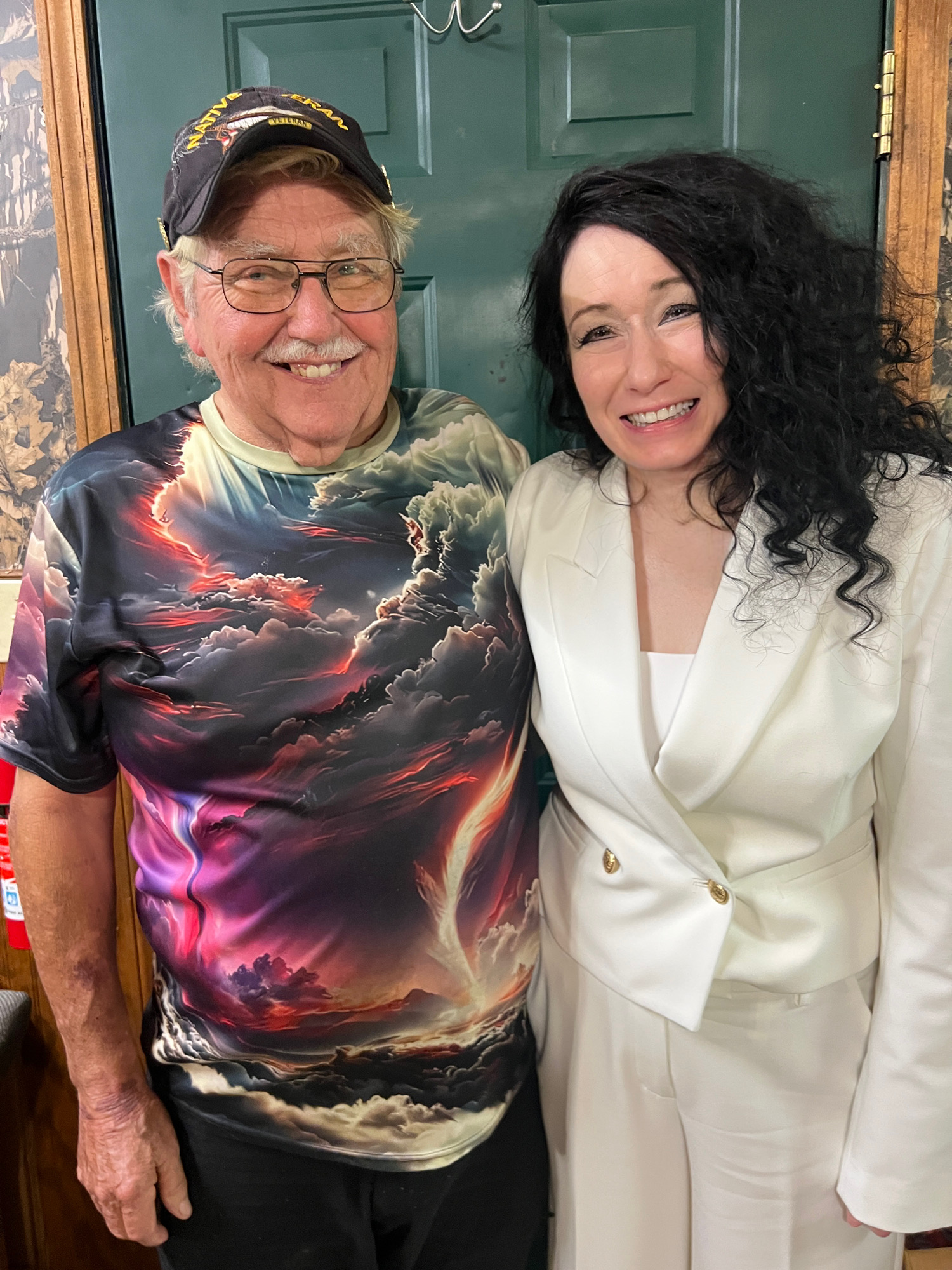 Chief Jim Davis and Gayla Rachell Milam, Tribal Member and Registered Lobbyist for the Sovereign Chickamauga Cherokee Tribe